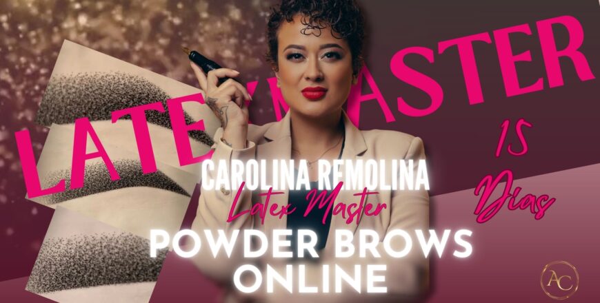 Latex master powder brows cover